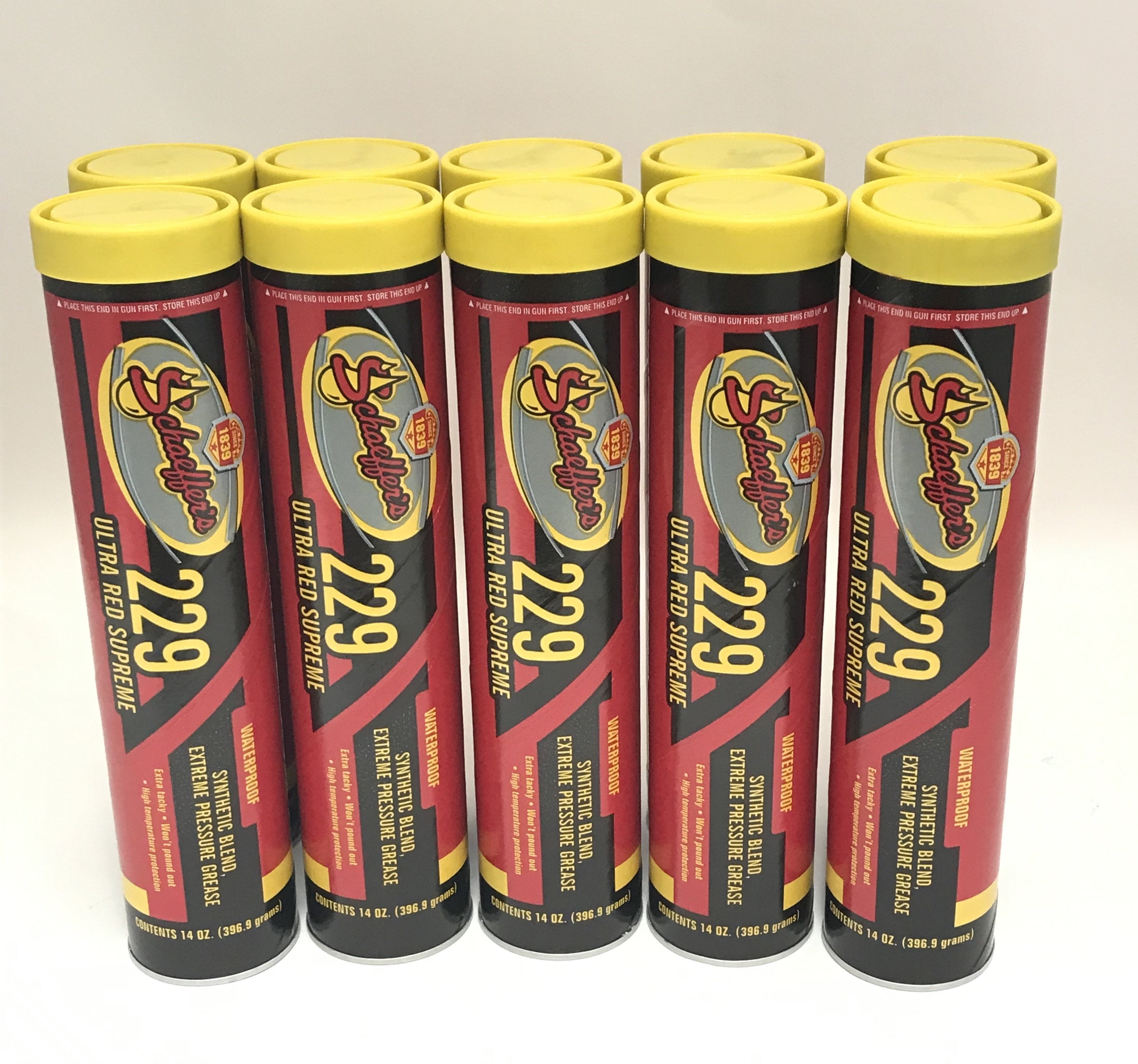 Schaeffer's 229-10 PACK Ultra Red Supreme Waterproof Grease - Synthetic ...