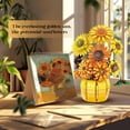 thumbnail image 4 of Juego de bloques de construcción Chanbrick Sunflower con jarrón Van Gogh, 1009 piezas, 4 of 7