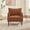 Orange, variant on Mid Century Accent Chair, Comfy Living Room Chair Armchair Grey Fabric Sofa Chair for Bedroom, Modern Accent Chair with Arms and Metal Legs for Office Study, Vintage Reading Room Sofa