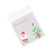 thumbnail image 3 of EeaseMX 100 bolsas de plástico autoadhesivas para regalo de Navidad, para galletas, bocadillos, dulces y pasteles, como recuerdo de fiesta (muñeco de nieve navideño)., 3 of 7