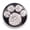 Black, variant on Snap Jewelry 18MM Dog Paw Rhinestone Ginger Charm with Black Enamel Background