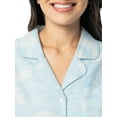 thumbnail image 4 of Fruit of the Loom Women's Beyond Soft Long Sleeve Button Down Flannel Sleepshirt, Sizes S-4X, 4 of 9