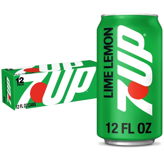 7UP Caffeine Free Lime Lemon Soda Pop, 12 fl oz, 12 Pack Cans