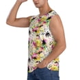thumbnail image 3 of Balery Retro Musical Camisetas sin mangas para hombre, absorbe la humedad y protege contra el mal olor.-Medium, 3 of 7