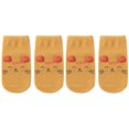 thumbnail image 1 of 2 Pairs Winter Spring Anti Slip Baby Socks Cute Cartoon Animal Letter Print Toddler Kids Floor Sock Rubber Soles Boy Girl Socks1 3 Years Gong Bohan LED, 1 of 2