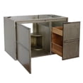 thumbnail image 4 of Bellaterra Home 36" Single wall mount vanity in Linen Brown finish - cabinet only, 4 of 9