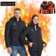 thumbnail image 1 of Chaquetas y abrigos casuales de manga larga con capucha, con USB, temperatura constante, calefactables, resistentes al viento, talla grande, para hombre y mujer, invierno, 4 unidades, 1 of 5