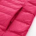 thumbnail image 6 of Htigea Clearance Women's Winter Coat Lightweight Puffer Jacket Long Down Jacket Lightweight Removable Hood Down Jacket Mid-Length Slim Large Size Thin Jacket Fall Savings Hot Pink,M, 6 of 6
