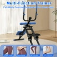 thumbnail image 2 of Ambifirner 2-in-1 Stair Stepper and Ab Machine - 300LB Capacity, Silent Rollers, Compact Home Gym Equipment for Core, Glutes and Legs Workout,Blue, 2 of 9