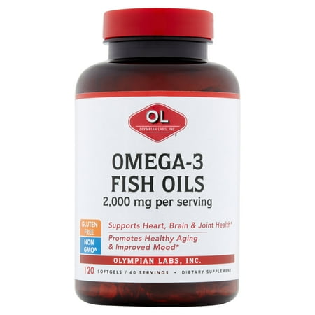 Olympian Labs Omega-3 Fish Softgels, 2000 Mg, 120 Ct