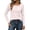 Pink, variant on Long Sleeve Blouses for Women Spring Fall Layered Look Henley Neck Ribbed Slim Fitted Shirt Going out Tops