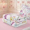 thumbnail image 5 of Manfei Hippie Paisley Floral Zipper Twin Comforter Sets with Fitted Sheet and 2 Pillowcases,Bohemian Botanical Zipper Bedding Set,Reversible, 5 of 7