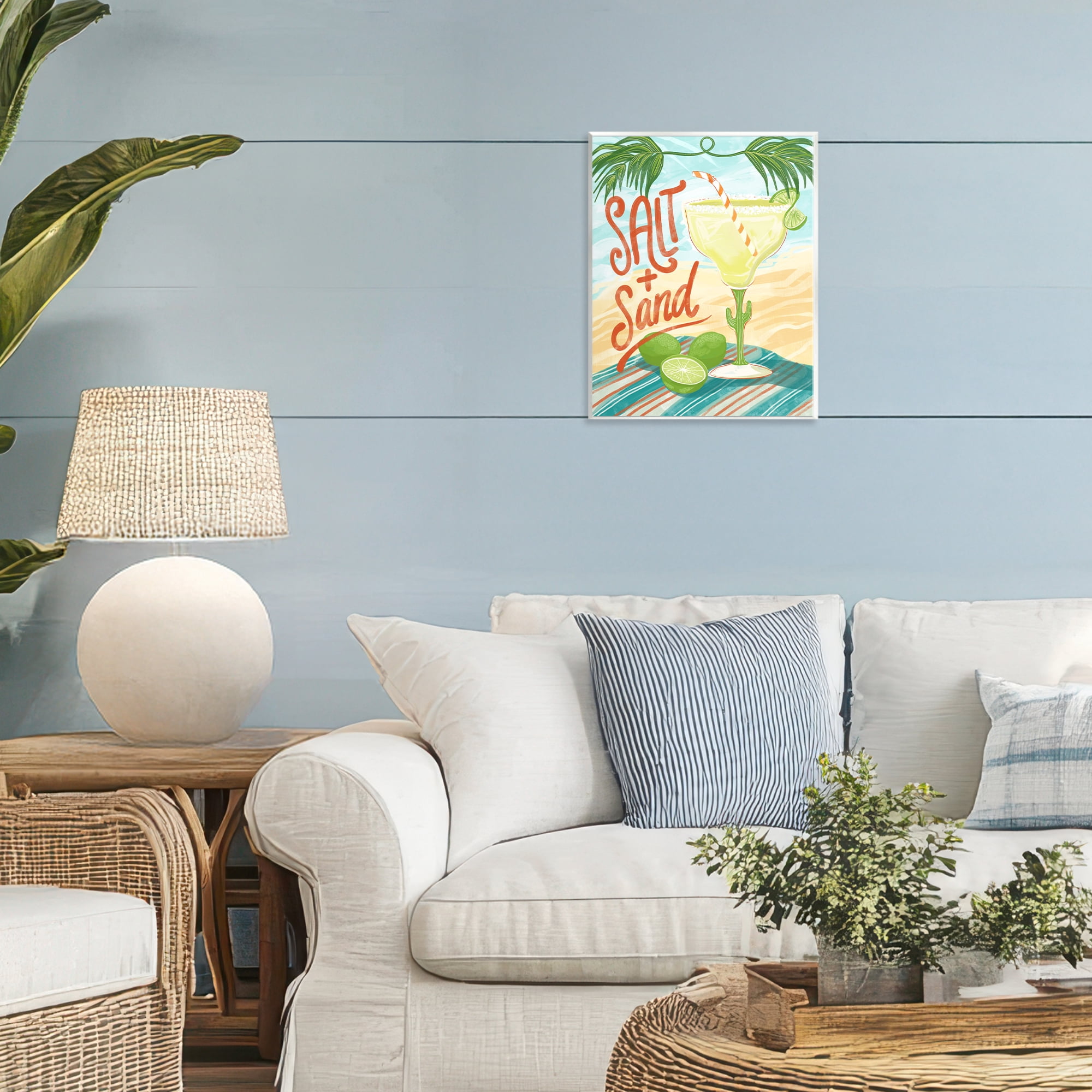 Stupell Industries Salt & Sand Margarita Wall Plaque Art, design by Connie Summers