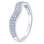 Arista 1 1/4 Carat T.W Lab Grown Diamond Spit Shank Bridal Ring Set in Sterling Silver (I, SI)