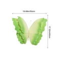 thumbnail image 3 of Plastic Butterfly Veils Flower Window Decor, 3D Lifelike Multi-Color DIY, Versatile Decoration for Weddings Festive Parties Outdoor Courtyard Background Wall Garden Romantic Gift Favors, 3 of 6