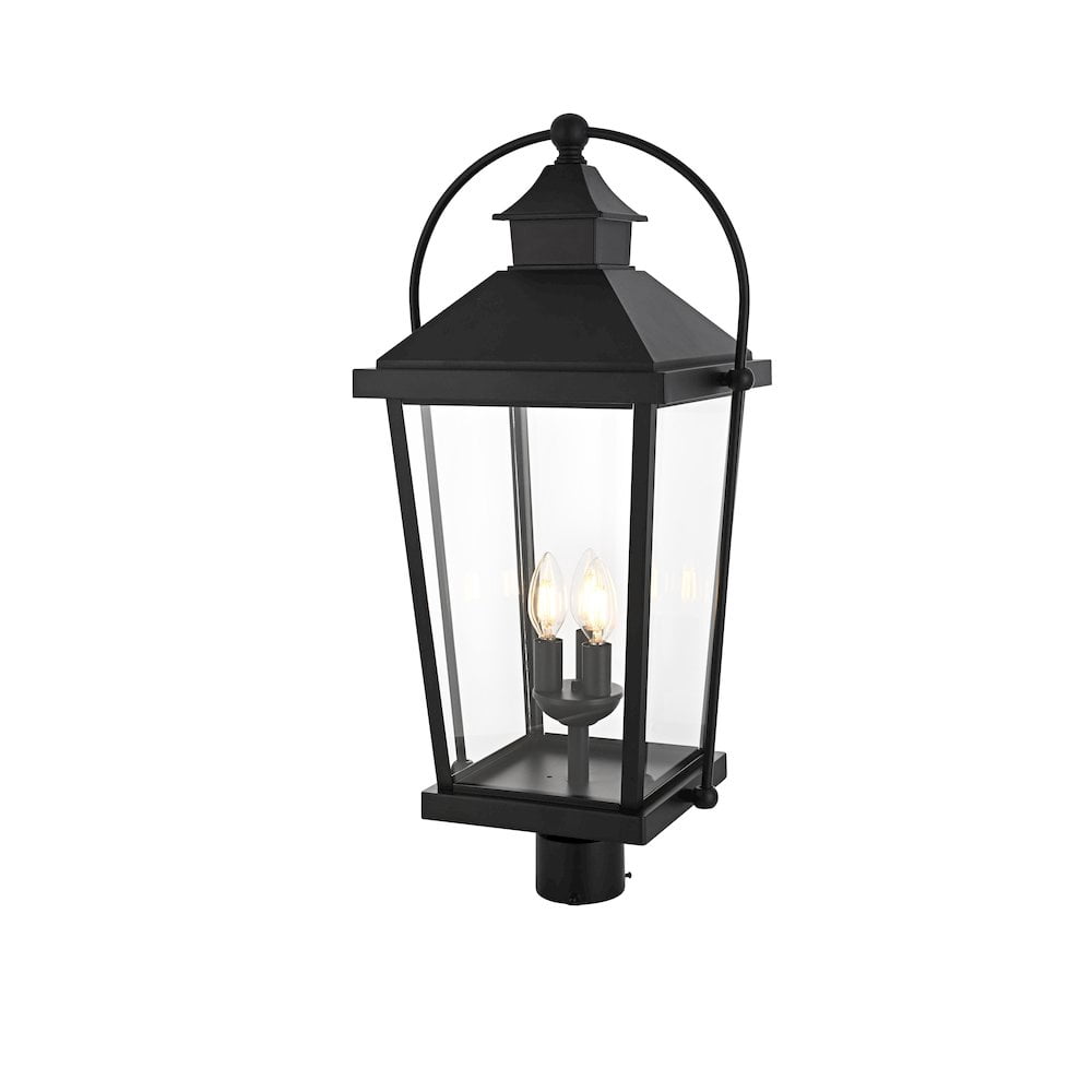 Elegant Lighting Luz 27 inch Outdoor Post light in Black