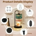 thumbnail image 5 of Candle Warmer Lamp with Timer, Butterfly Mist Iridescent Glow Poster Non-slip Wireless Remote Control Wax Melts Warmer with 4 Bulbs for Home Office Dorm, Birthday Gifts for Women, 5 of 7