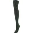 thumbnail image 2 of MeMoi Leaf Patterned Cotton Blend Sweater Tights - Womens - Female (Small/Medium, Black), 2 of 2
