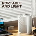 thumbnail image 5 of MORENTO Air Purifier for Home Bedroom, Quiet Air Cleaner with 24dB Sleep Mode, True HEPA Filter for Pet, White, 5 of 8