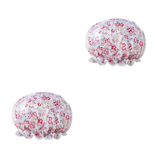 Qarigey Sombrero de baño para mujer, suministros para baño, gorros para el pelo para ducha, cubierta para cabeza de niña gruesa a prueba de aceite, Type1 NO1 Qarigey CBP383499
