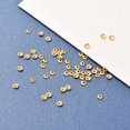 thumbnail image 3 of 1000pcs Brass Bead Cap Long-Lasting Plated Flower Multi-Petal Real 18K golden Plated 3.5x1mm Hole: 1mm, 3 of 3