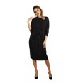 thumbnail image 3 of Womens Twisted Drape Front Comfy Dress, 3 of 5