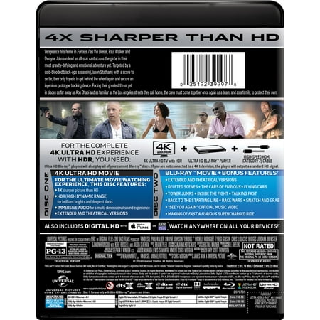 Fast & Furious 7 (4K Ultra HD) [UHD]