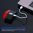 thumbnail image 1 of tongina LED Scheinwerfer Taschenlampe USB Aufladbare Clip Auf Sensor Lampe Nacht rojo Cola faro recargable, 1 of 8
