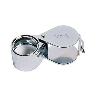 CHBC 10X Eye Loupe with LED Light, Magnifying Eye Loop Stand LED  Illuminated Portable Jewelers Eye Loupe Magnifier
