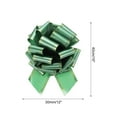 thumbnail image 2 of 12 Inch Giant Large Pull Bow Big Metallic Car Bows Ribbon with Gold Edge for Gift Christmas, Dark Green, 2 of 6
