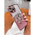 thumbnail image 2 of Glitter Rhinestone Butterfly Knot Anti-fall Phone Case Suitable For iPhone, 2 of 4