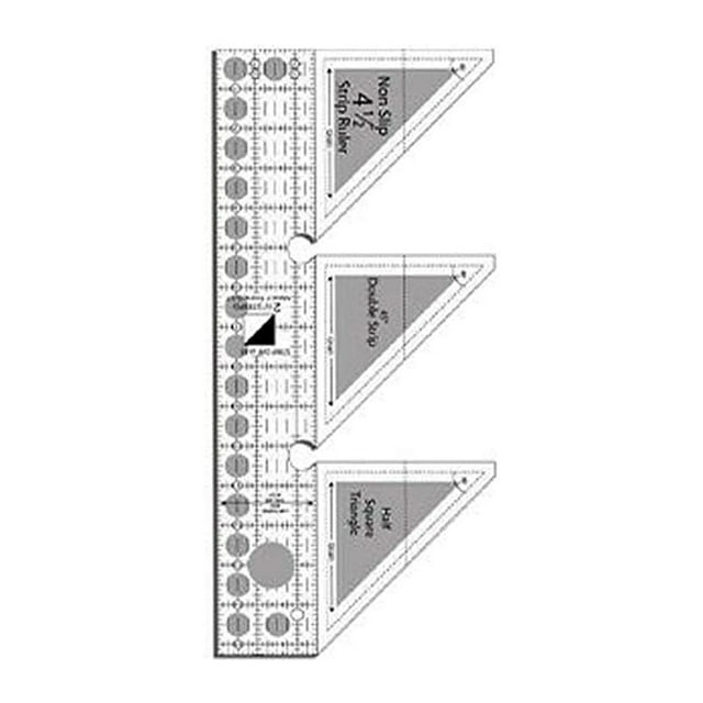 Wosthever Regla de costura acrílico transparente tejer plantilla de medición DIY Craft Quilting diseñadores 45 grados 6 pulgadas Type3 NO3