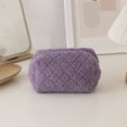 thumbnail image 6 of Steadline Bow Decor Nylon Storage Pouch,Zipper Small Accessory Organizer,Compact Carry Bag For Cosmetic Tools Jewelry Stationery Travel Sorting And Daily Sundry Arrangement(Purple), 6 of 7