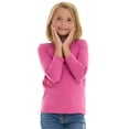 thumbnail image 3 of Cudlie Toddler Girls’ 5-Pack Long Sleeve Tees, Cotton Blend Crewnecks in Stylish Modern Colors, Sizes 12M–4T, 3 of 12