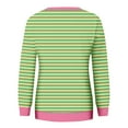 thumbnail image 5 of GigrtiJin Plus Size Striped Sweatshirts for Womens Long Sleeves Round Neck Pullover Tops Casual Loose Going out Blouses, 5 of 5
