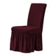thumbnail image 2 of Funda de comedor, te suave, extraíble, , funda protectora para asiento para decoración del hogar, Vino rojo Baoblaze Fundas de asientos de comedor, 2 of 7