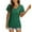 Green-04, variant on Mittory Summer Tops for Women Shirred V Neck Ruffle Sleeve Shirt Loose Blouse Going Out Casual Basic Tee