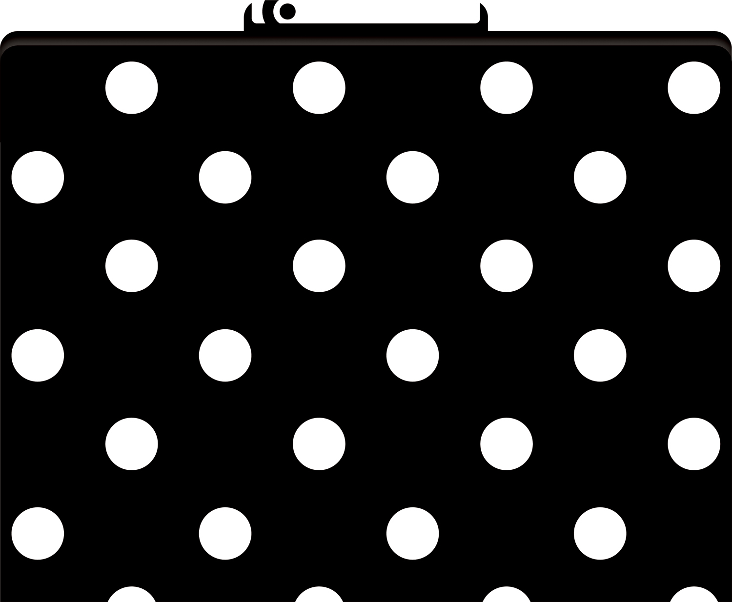 Barker Creek Designer File Folder and Library Pocket Set, Black & White Dots, 12 Colorful File Folders and 30 Coordinating Peel & Stick Library Pockets, Home, School and Office Supplies (3603)