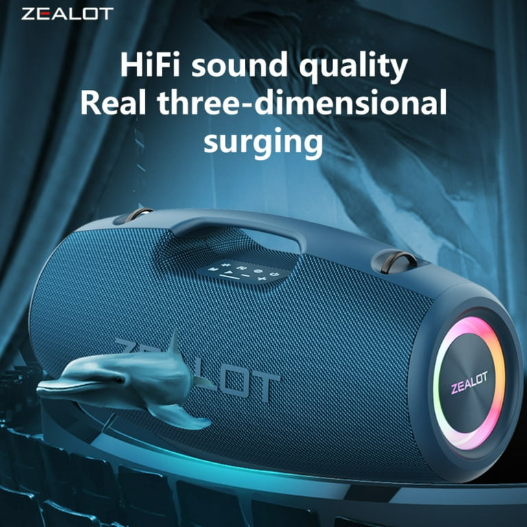 ZEALOT S78, Outdoor Speaker Bluetooth Waterproof, 100W Sound