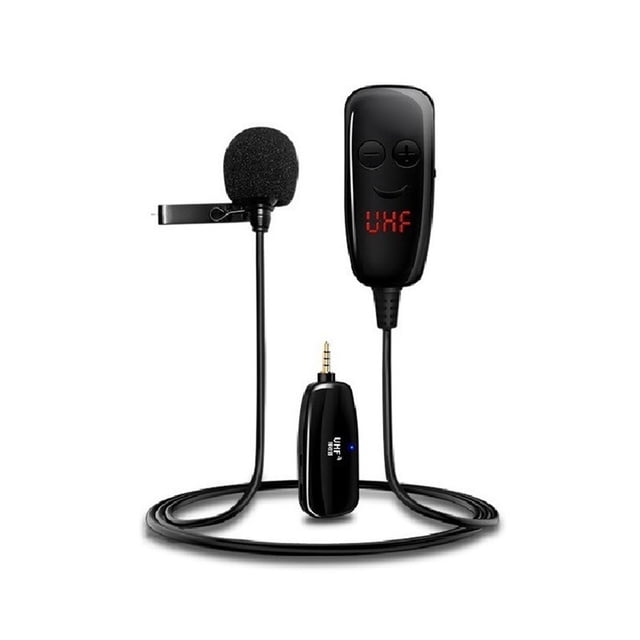 Tholdsy UHF Auriculares inalámbricos Micrófono Universal Teléfono móvil Laptop Mic Amplificador Altavoces Guías de enseñanza Conferencias Cables de audio/vídeo