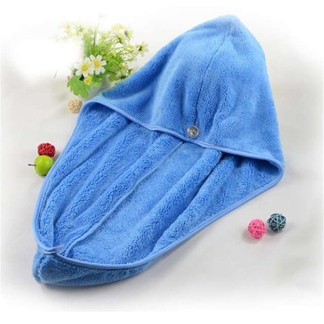 Toalla de microfibra de secado rápido para el cabello, turbante mágico para secar el cabello, sombrero envolvente, Spa, baño en casa, secado para el cabello