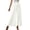 White, variant on Solid Color Women Fashion Bow Loose High Waist Pleated Wide Leg Pants Belted Pants Trousers Daily Relaxed Fit Breathable Bottoms