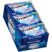 Trident White Sparkling Mint Sugar Free Gum 16 Piece Packs