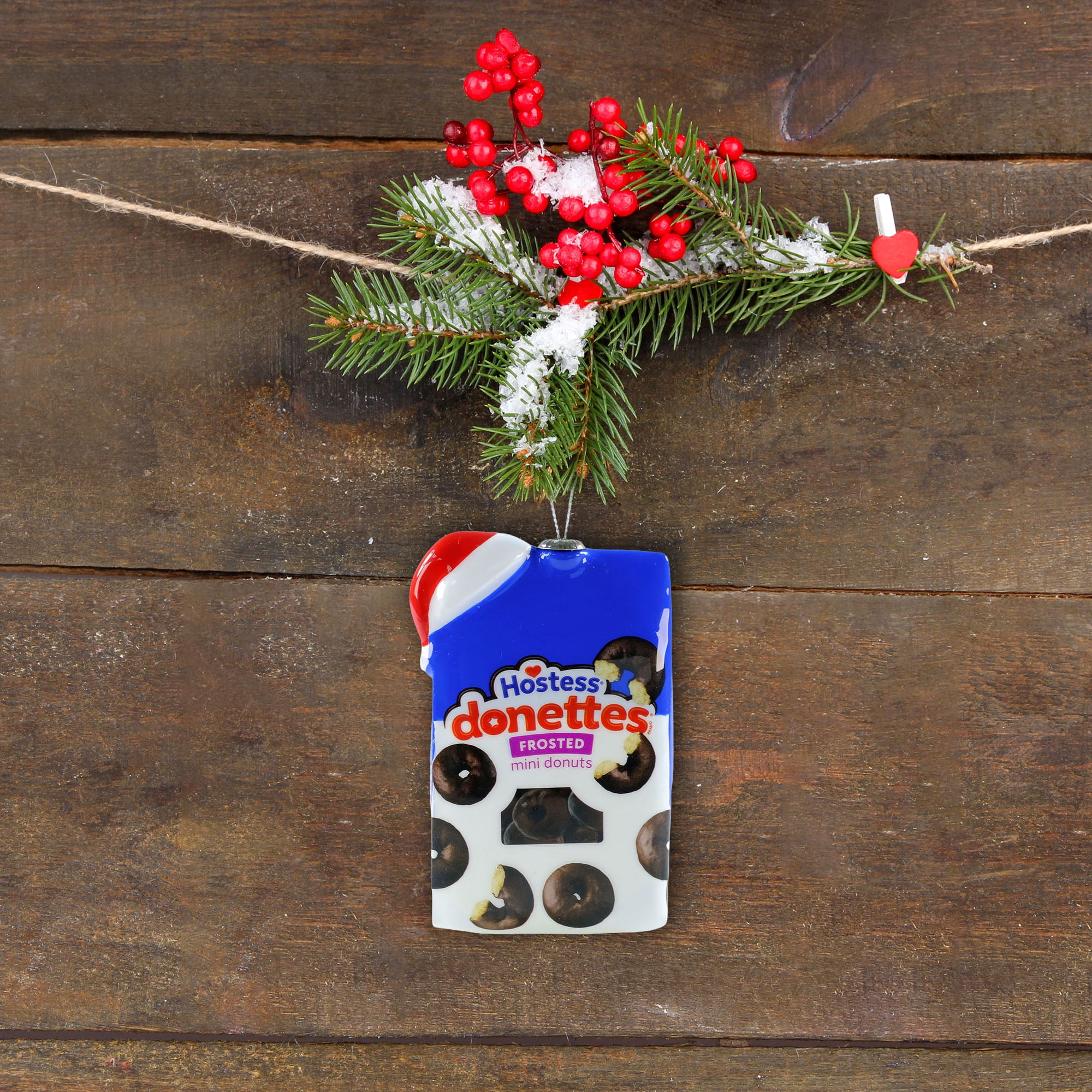 Hostess Donettes Frosted Donuts Christmas Tree Ornament