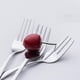 thumbnail image 4 of Tenedores de postre Tenedores de fruta de acero inoxidable Juego de servir Paquete de 4 cubiertos finos Likrtyny  Libre de BPA, 4 of 6