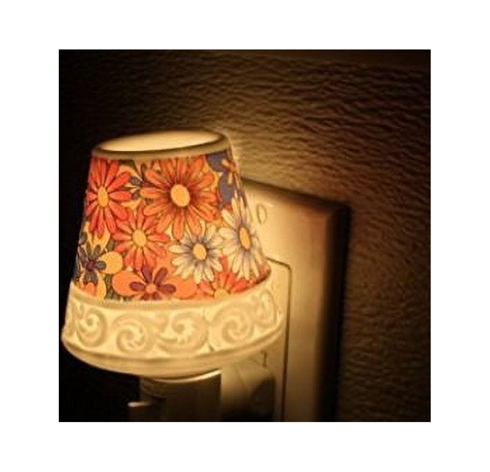 Ceramic Flower Lamp Plug-in Night Light Home Decor Birthday Housewarming Congratulatory Blessing Gift