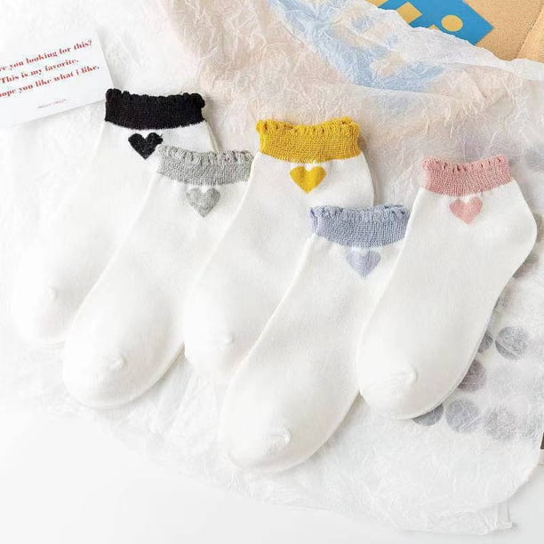 Calcetines de algodón de verano para mujer Calcetines para hombre Calcetines náuticos para mujer Calcetines cortos de doble aguja para hombre Calcetines