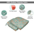 thumbnail image 4 of Vargottam Non Slip DiningChairCushionU-ShapedPrinted Indoor/OutdoorChairPadsHome Decor Reversible & Machine Washable DiningChairPad With String Ties - Set Of 2-Aquamarine Green, 4 of 8
