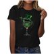 thumbnail image 1 of Mujeres Manga Corta de Verano Tops Impreso Sudadera Casual, Cuello Redondo Blusa Ligera para la Primavera Y el Verano, 1 of 4