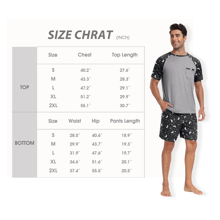 Mintreus Men's Raglan Pajama Set with Shorts photo 6
